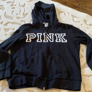 Pink zip up hoodie